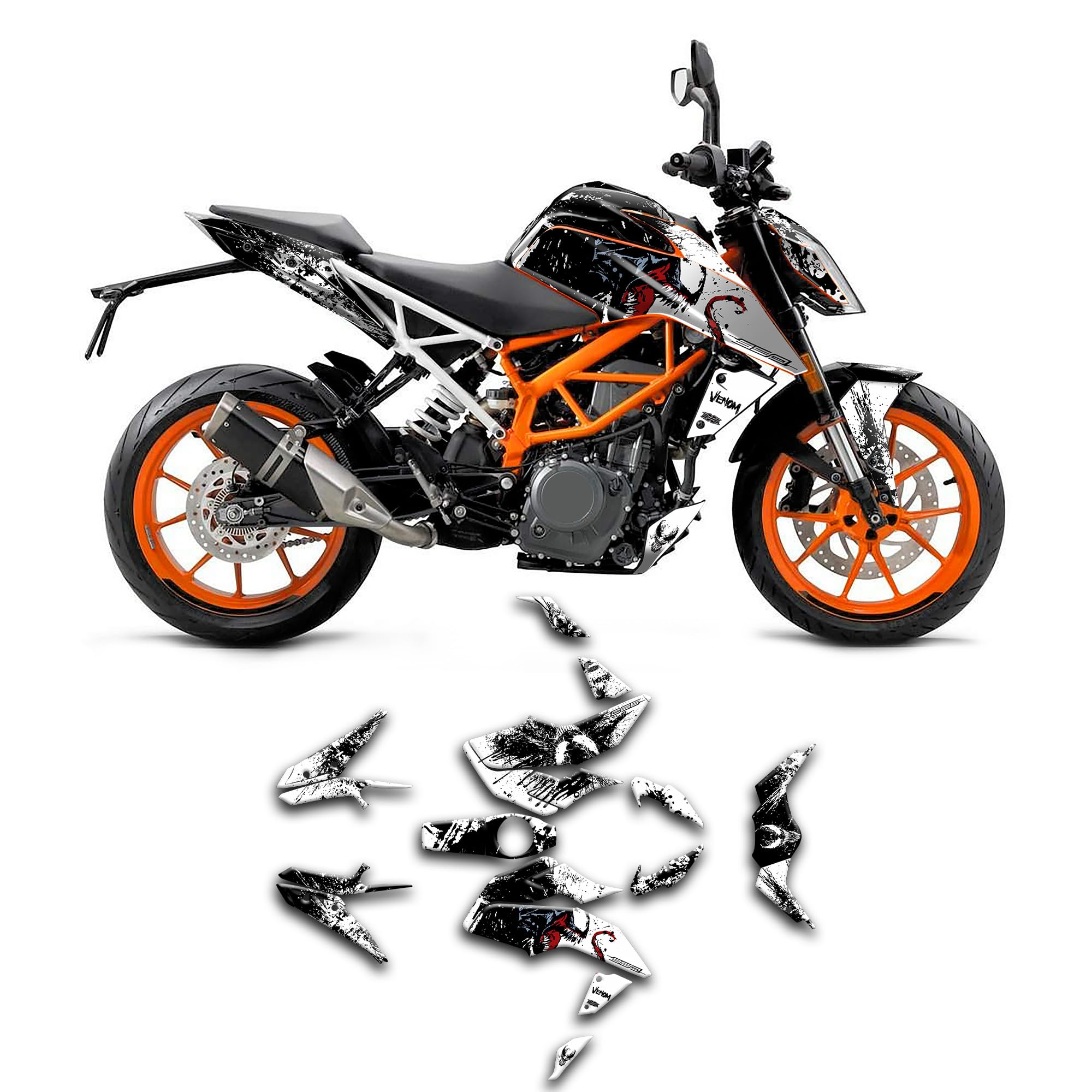 fuu♡ Kungfu Graphics Custom Vinyl Stickers Kit Vehicle Wraps For